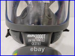 MPL 3000T Full Face Respirator Gas Mask EN136 CL2 RD40 Thread with FilterCartridge