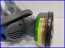 MPL 3000T Full Face Respirator Gas Mask EN136 CL2 RD40 Thread with FilterCartridge