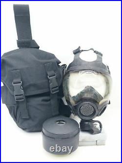 MSA 40mm Millennium CBRN Gas Mask Respirator Medium WithThigh Holster/Filter