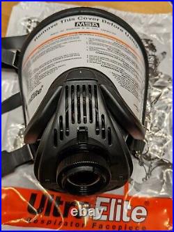 MSA 493108 Ultra Elite Riot Control Gas Mask respirator APR PAPR LARGE NEW