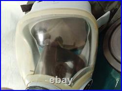 MSA 5479 Gas Mask Size Large, Drinking Port, Clear Lens Military Bag & Filter