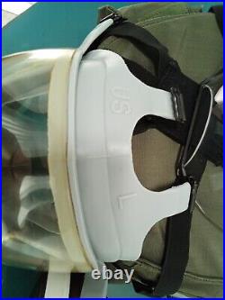 MSA 5479 Gas Mask Size Large, Drinking Port, Clear Lens Military Bag & Filter