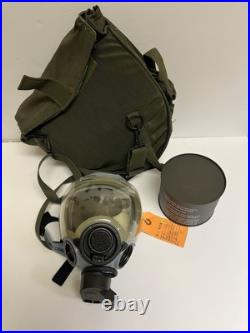 MSA 5479 Gas Mask Size Small, Drinking Port, Clear Lens Bag & Filter NOS