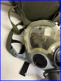 MSA 5479 Gas Mask Size Small, Drinking Port, Clear Lens Bag & Filter NOS