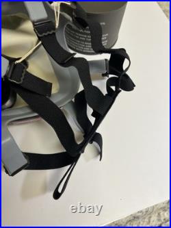 MSA 5479 Gas Mask Size Small, Drinking Port, Clear Lens Bag & Filter NOS