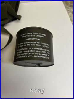 MSA 5479 Gas Mask Size Small, Drinking Port, Clear Lens Bag & Filter NOS