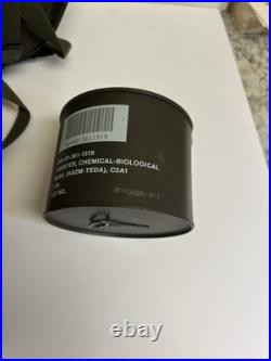 MSA 5479 Gas Mask Size Small, Drinking Port, Clear Lens Bag & Filter NOS