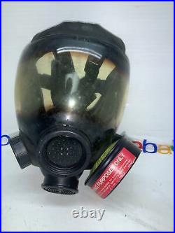 MSA 7-1293-3 Full Face Gas Mask Respirator Field Mask Large Size