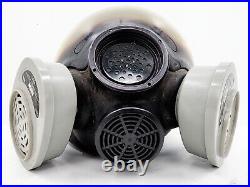 MSA 7-1293-3 Large Full Face Gas Mask Respirator WithFilters Government Surplus