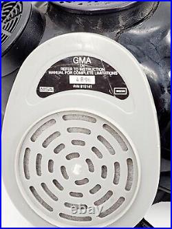 MSA 7-1293-3 Large Full Face Gas Mask Respirator WithFilters Government Surplus