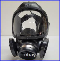 MSA 7-204-1 M4C3 Ultra-Twin Full Face Respirator Gas Mask withP100 Filters Medium