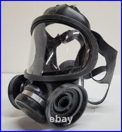 MSA 7-204-1 M4C3 Ultra-Twin Full Face Respirator Gas Mask withP100 Filters Medium