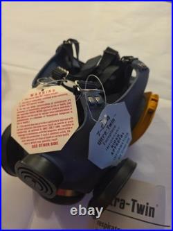 MSA 7-204 M4C3 Ultra-Twin Full Face Respirator Gas Mask Medium Brand New