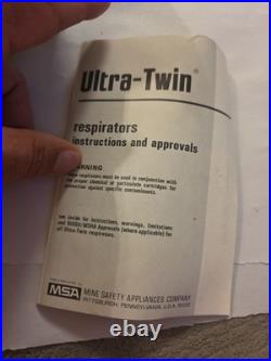 MSA 7-204 M4C3 Ultra-Twin Full Face Respirator Gas Mask Medium Brand New