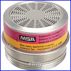 MSA 815180 Comfo Respirator Cartridges, Organic Vapor/Acid Gas/P100, 6/Box