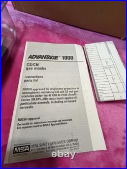 MSA Advantage 1000 Full Face Gas Mask/Respirator Kit, Universal Size