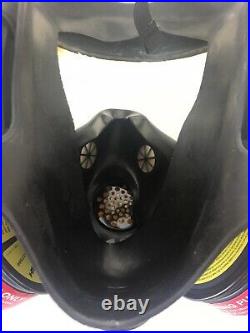 MSA Advantage 1000 Riot Control Full Face Respirator Gas Mask Large Millennium