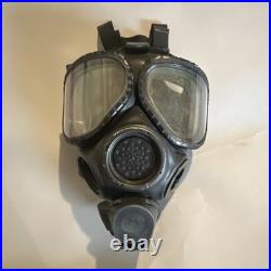 MSA C1 Full Face Respirator Gas Mask with Dual Lenses & Head Harness