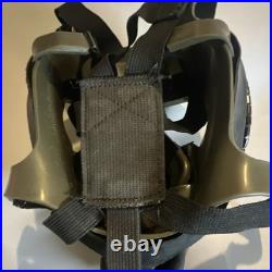 MSA C1 Full Face Respirator Gas Mask with Dual Lenses & Head Harness