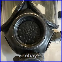 MSA C1 Full Face Respirator Gas Mask with Dual Lenses & Head Harness