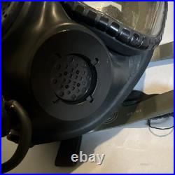 MSA C1 Full Face Respirator Gas Mask with Dual Lenses & Head Harness