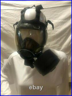 MSA C420 Powered Air Respirator with Millennium Gas Mask 4 Filters, 4 Batteries