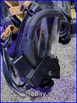 MSA Elite Full Face Mask Respirators Medium Mixed ESP II Voice Amplifier LOT 16x