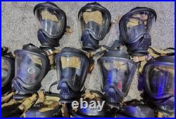 MSA Elite Full Face Mask Respirators Medium Mixed ESP II Voice Amplifier LOT 16x
