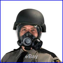MSA FULL FACEPIECE RESPIRATOR Advantage 1000 Hycar Riot Control Gas Mask (LRG)