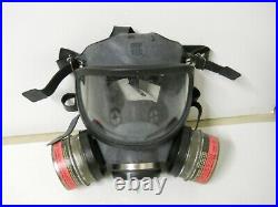 MSA Full Face Air Purifying Respirator Gas Mask Nuclear Vapor Haz Mat Sz. Small