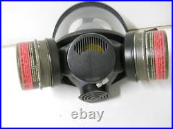 MSA Full Face Air Purifying Respirator Gas Mask Nuclear Vapor Haz Mat Sz. Small