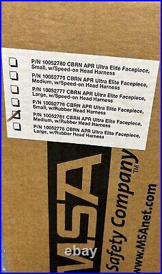 MSA Full Face Ultra Elite CBRN Gas Mask 5-point Head Harness Medium 10052781