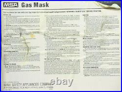 MSA GAS MASK TYPE GMD MASK WithCANISTERS USED WITH CASE. MEDIUM