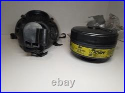 MSA Gas Mask Medium Size US CBRN Riot Control Respirator + 3M Filter Prepper