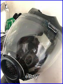 MSA MILLENNIUM CBRN / RIOT CONTROL GAS MASK Size Large #10000002350 with canister