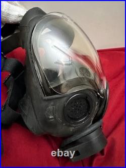 MSA Millennium 40mm MEDIUM Full Face Gas Mask WithClear Lens Outsert