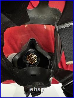 MSA Millennium 40mm MEDIUM Full Face Gas Mask WithClear Lens Outsert