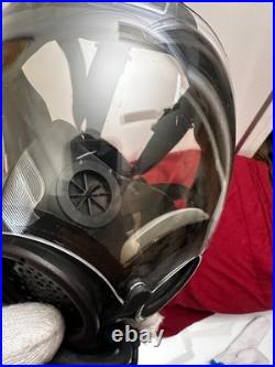 MSA Millennium 40mm MEDIUM Full Face Gas Mask WithClear Lens Outsert