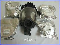 MSA Millennium CBRN Full Face Respirator /Gas Mask, With 4-Filters Cartridges