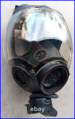 MSA Millennium CBRN/NBC Gas Mask wDrink Tube USED 10051286 Airboss P100 Filter