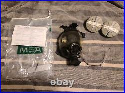 MSA Millennium CBRN/NBC Gas Mask withDrink Tube & Clear Outsert 10051287 Open Box