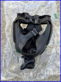 MSA Millennium Full Face Gas Mask CBRN Riot Control with clear outsert, Size M NEW