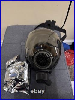 MSA Millennium MEDIUM Full Face Gas Mask WithClear Lens Outsert Unused