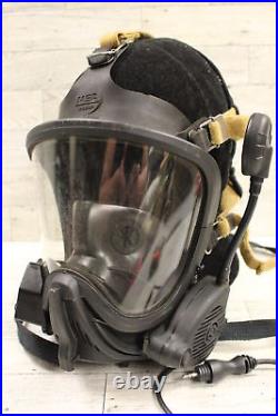 MSA NIghtfighter Ultra Elite Gas Mask with 10051289 Speaker Microphone Medium