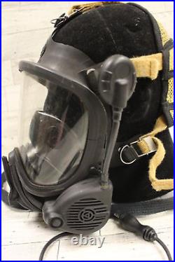 MSA NIghtfighter Ultra Elite Gas Mask with 10051289 Speaker Microphone Medium