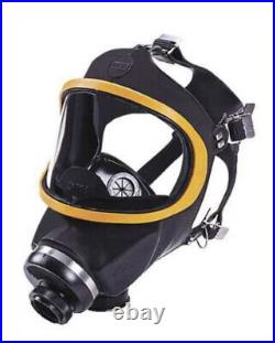 MSA Safety 471230 Gas Mask, Hycar/Rubber With Canister And Case Size Large New