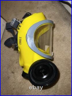 MSA Ultra-Twin Full Face Respirator Gas Mask Yellow Small