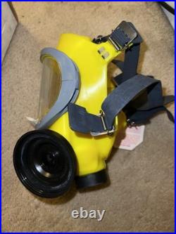 MSA Ultra-Twin Full Face Respirator Gas Mask Yellow Small