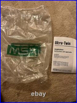 MSA Ultra-Twin Full Face Respirator Gas Mask Yellow Small