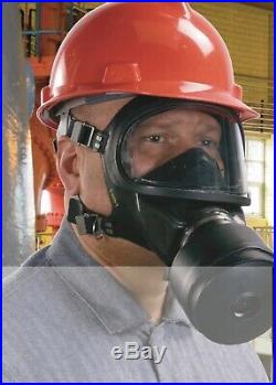 MSA Ultravue Single Port Full Face GAS Mask Air Purifying Respirator Med 457126